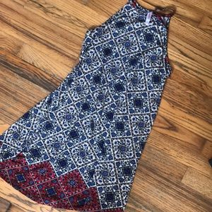 Simple dress with fun pattern